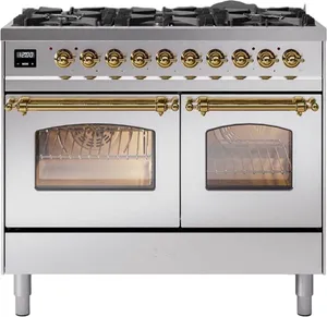 Ilve Front view of the Nostalgie II UPD406NMPSSG 40 inch range